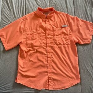 Columbia Men's Omni-Shade Orange Button Up